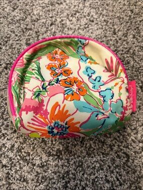 Lilly Pulitzer x Target Floral Cosmetic Pouch with Pink Trim